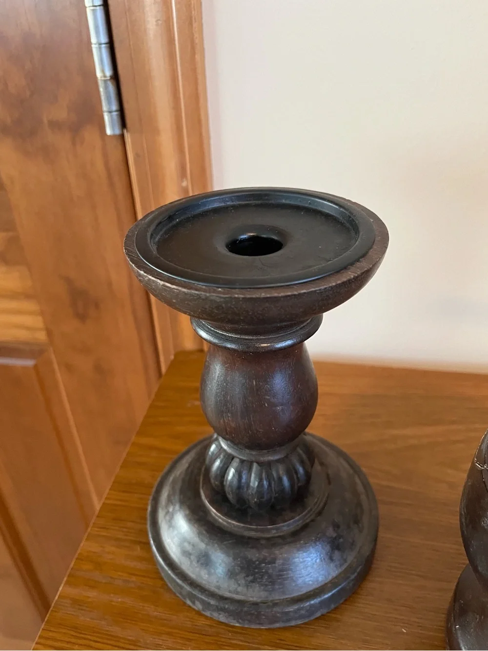 Wooden Candle Stick Holders
